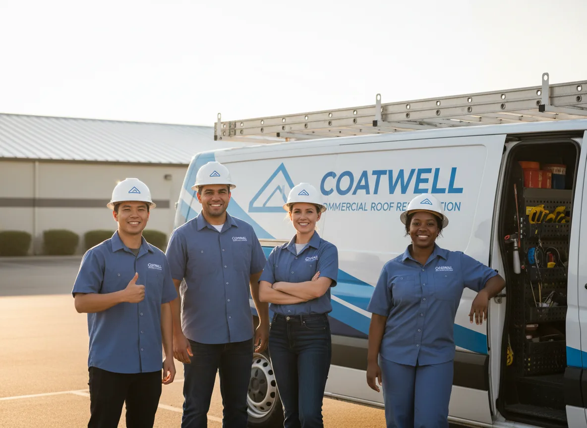 Commercial roof coating company in Shirley, NY