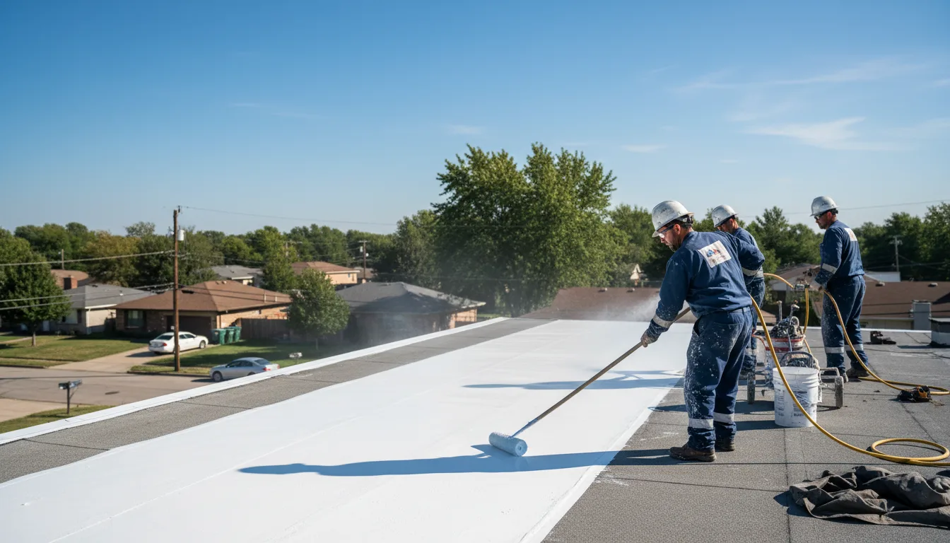 Commercial roof coating in Shirley, NY near me